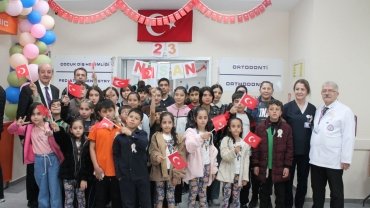 Üniversitemizden Hacılar ERVA Spor Okulları Öğrencilerine Ağız ve Diş Sağlığı Taraması